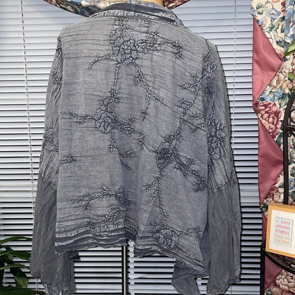 NWT $100 Dark Gray Embroidered Bronte Jacket KYLA SEO XS S M L - Picture 2 of 6